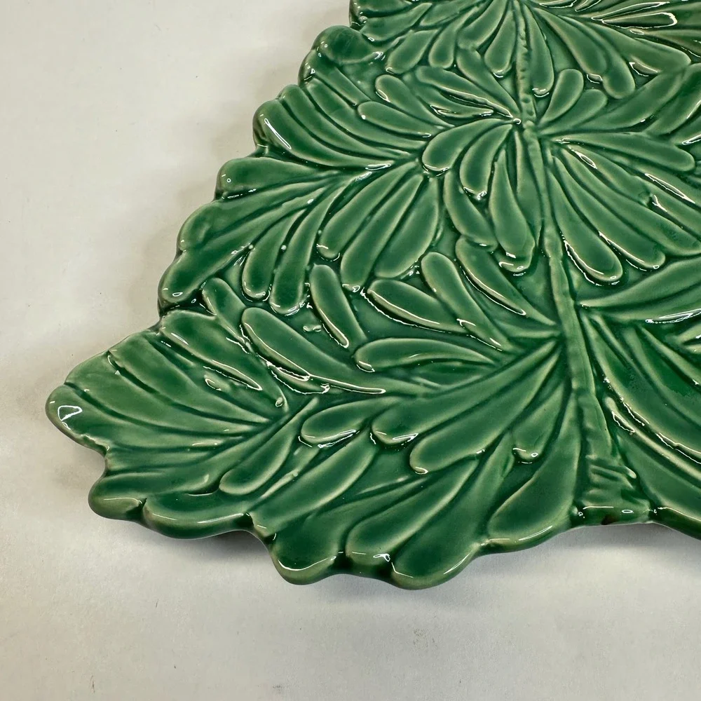 VIETRI Lastra Holiday Figural Tree Dipping Bowl Appetizer Serving Plate